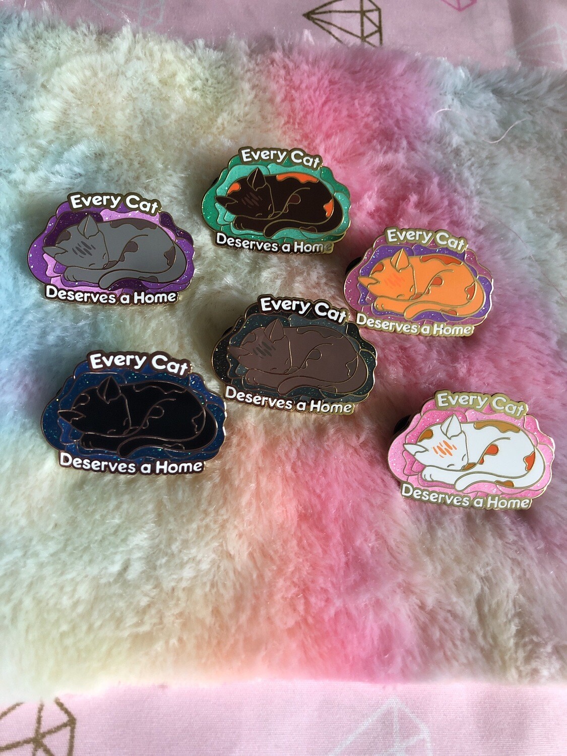 (limited stock) Every Cat Deserves A Home Pin (limited stock) Every Cat Deserves A Home Pin