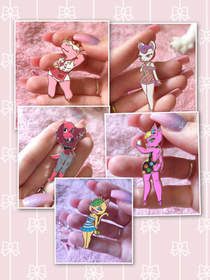 Animal Crossing Divas Enamel Pin Animal Crossing Divas Enamel Pin