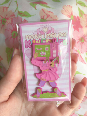 TV Girl Enamel Pin (Moshi Melon collab) TV Girl Enamel Pin (Moshi Melon collab)