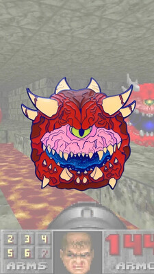 Cacodemon Enamel Pin LE 50 Cacodemon Enamel Pin LE 50