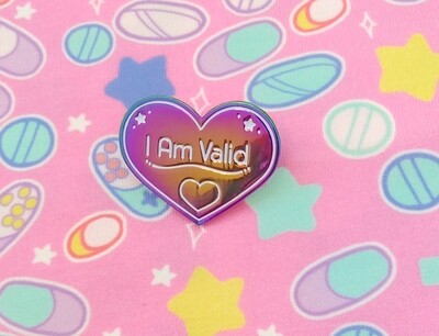 I Am Valid Anodized Enamel Pin I Am Valid Anodized Enamel Pin