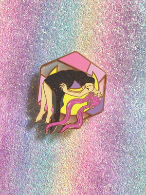 Wicked Lady stained Glass Enamel Pin (flawed) Wicked Lady stained Glass Enamel Pin (flawed)