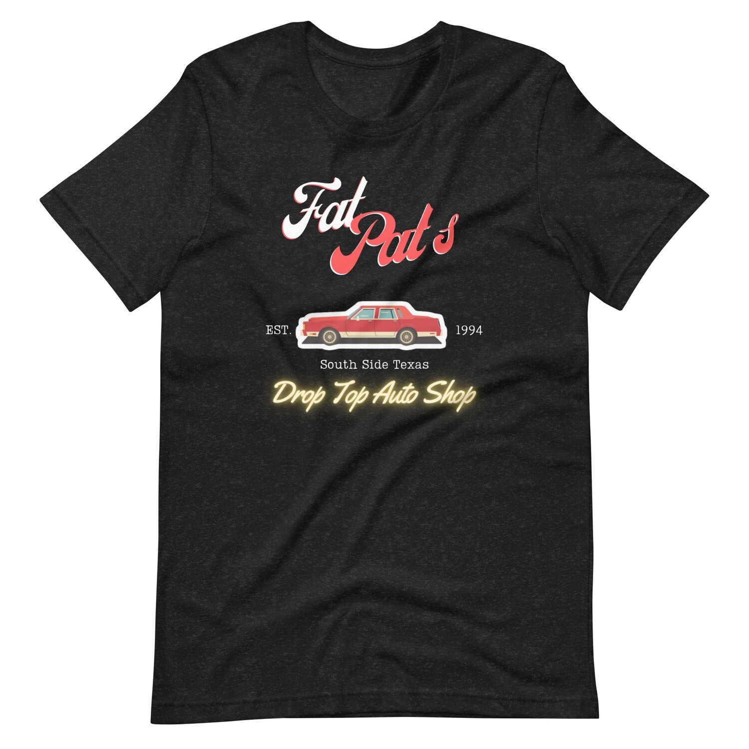 FAT PAT'S DROP TOP AUTO SHOP T SHIRT