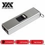 Rechargeable Micro USB Self Defense Silver Stun Gun With LED Light