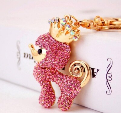 Poodle Queen keychain