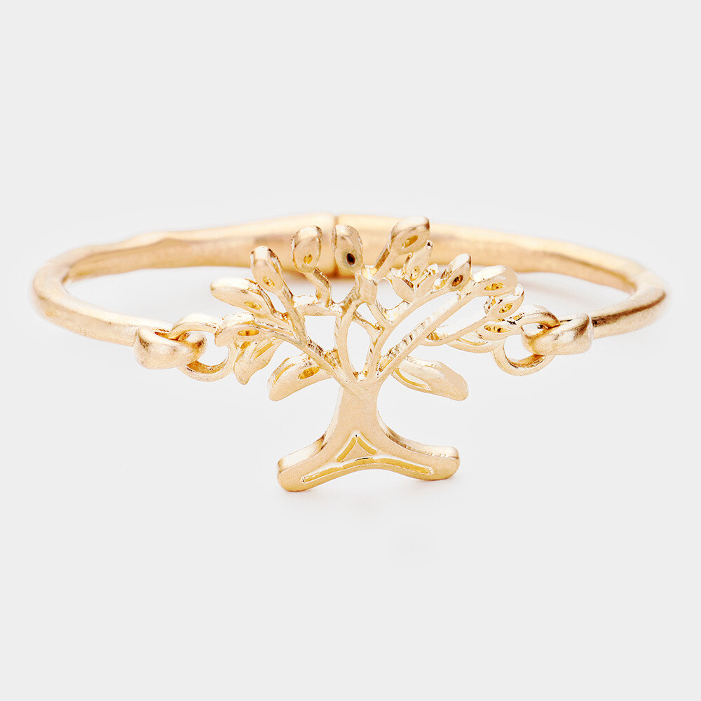 Gold Tree of Life Antique Metal magnet bracelet
