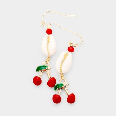 Cherry dangle earrings