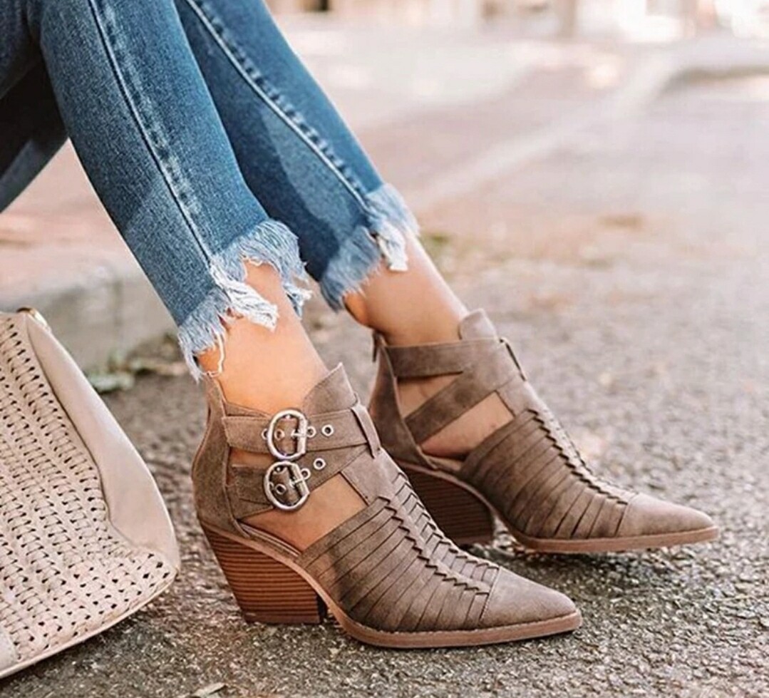 Women's pointed toe booties