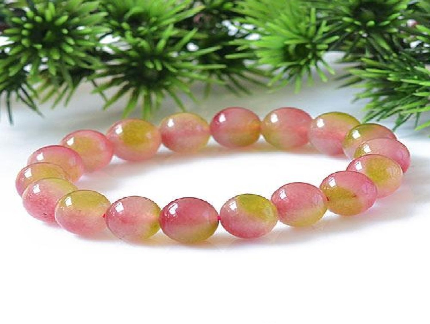8 mm African artificial strawberry crystal bracelet