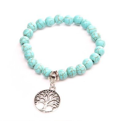 Tree of life Turquois Charm Bracelet*