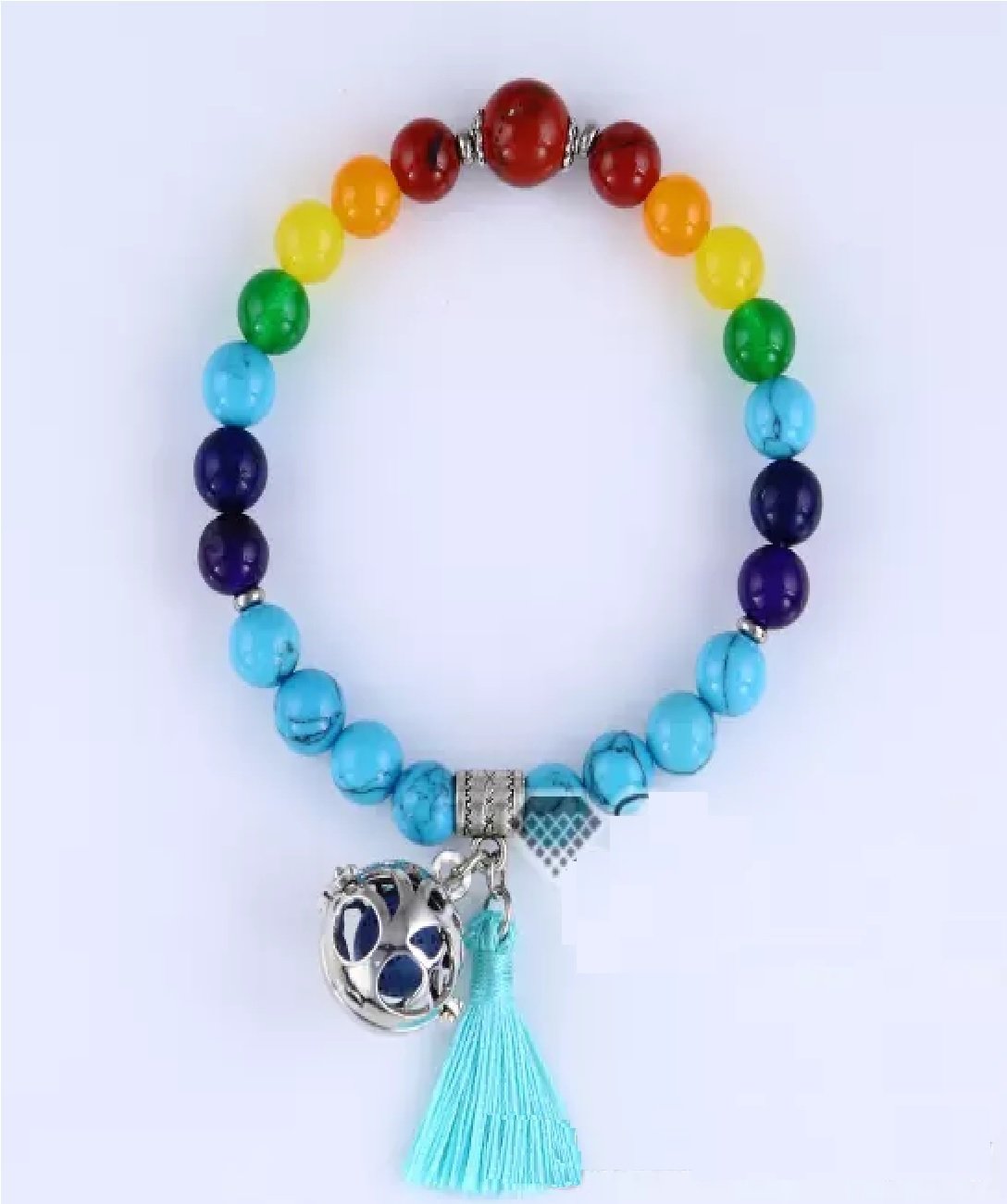7 chakra balancing aromatherapy charm prayer beads