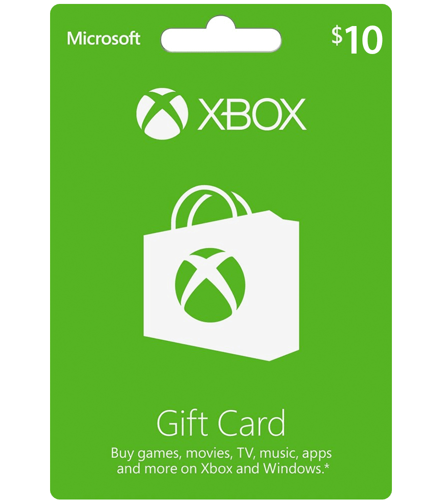 Toestand Karakteriseren Justitie $10 Xbox Gift Card