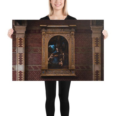 Da Vinci's Virgin of the Rocks — The National Gallery Version, up close