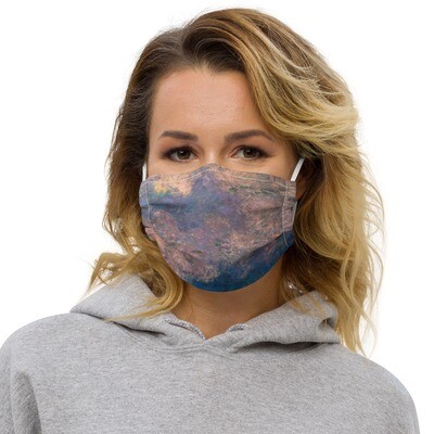 Monet Lilies Face Cover — Cloudy Lilac