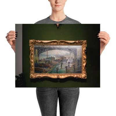 City Sights — At the Docks, Size: 18×24