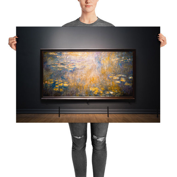 Lilies — Gold, Cobalt, Violet