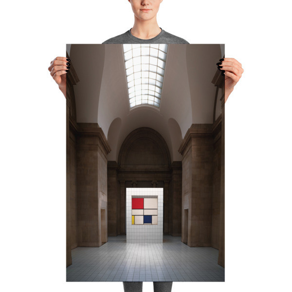 Mondrian&#39;s Composition C, vertical