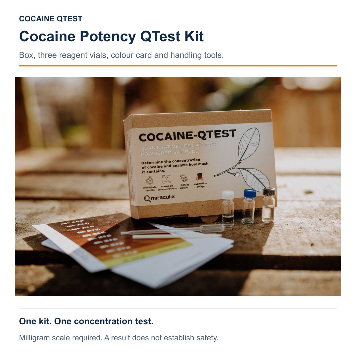 Cocaine Potency QTest Kit Cocaine Potency QTest Kit