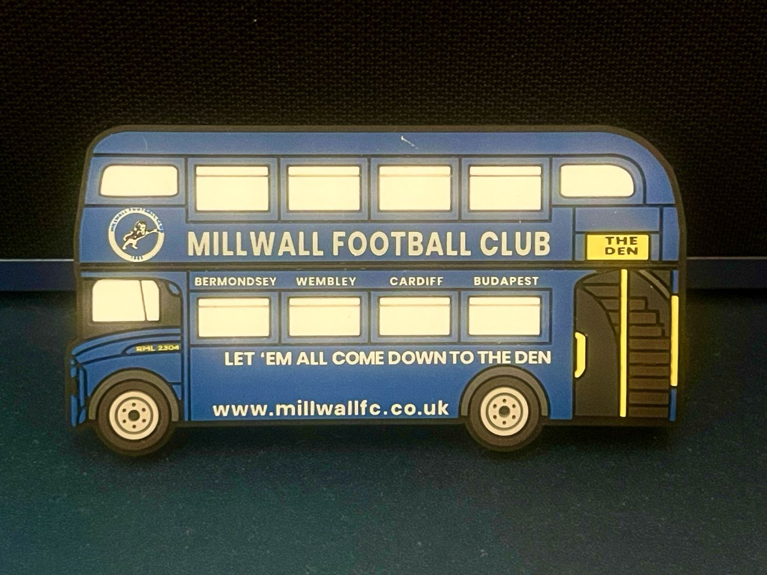 Blue Bus - Fridge Magnet