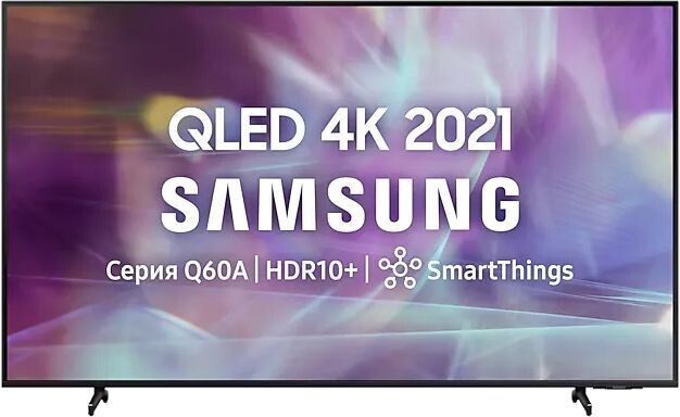 Телевизор Samsung QE50Q60AAU 2021 QLED, HDR, черный