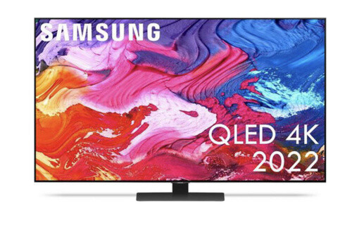 Телевизор Samsung QE55Q80BAU QLED, HDR, Quantum Dot, черненое серебро