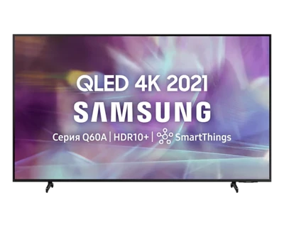 Телевизор Samsung QE43Q60ABU 2021 QLED, HDR, черный