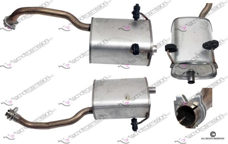 Silenziatore Fiat New 500-Panda 1.2 8V