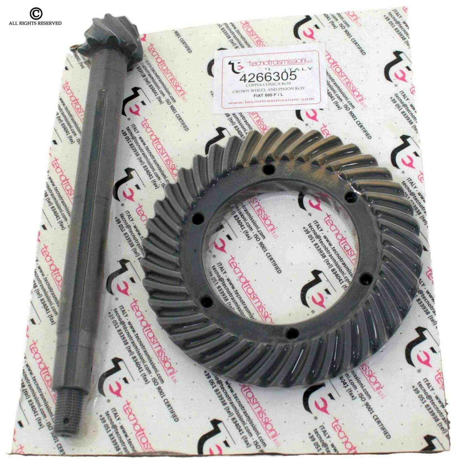 Coppia Conica Fiat 500 F/L 8x39