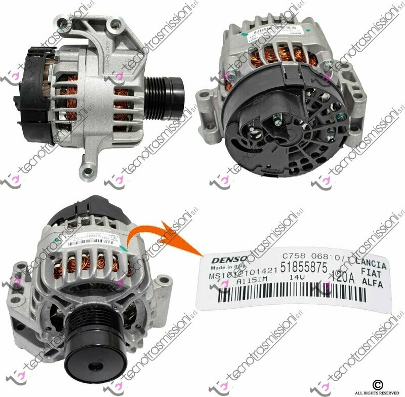 Alternatore Punto Evo 1.3 JTD 95 CV 120A