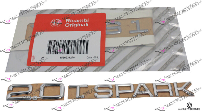 SIGLA MODELLO ALFA ROMEO 2.0 T.SPARK