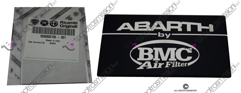 Sigla Modello Filtro BMC Grande Punto Abarth
