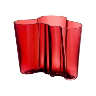 iittala Aalto Vase Cranberry 160