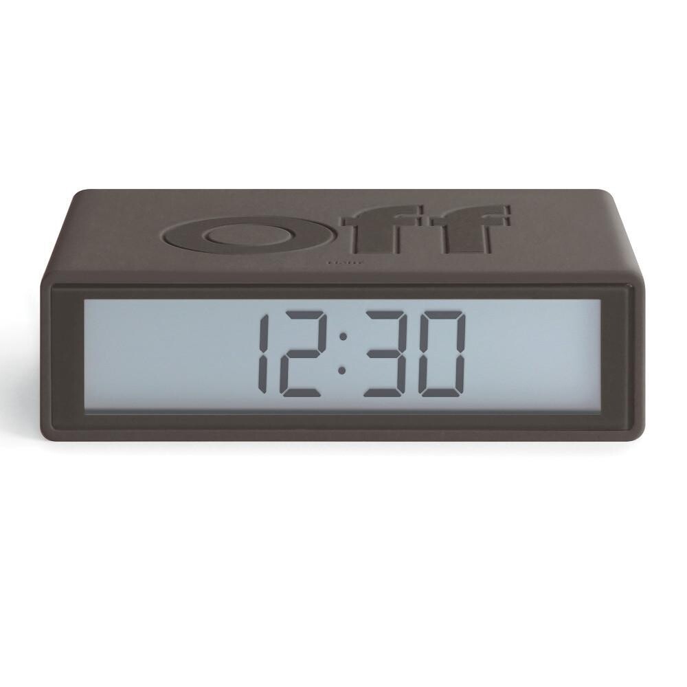 Lexon Flip Travel Clock Grey