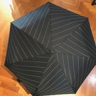 Wpc Automatic Folding Umbrella Pinstripe