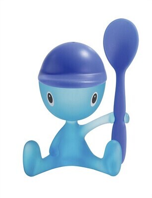 Alessi Cico Egg Cup and Spoon Blue