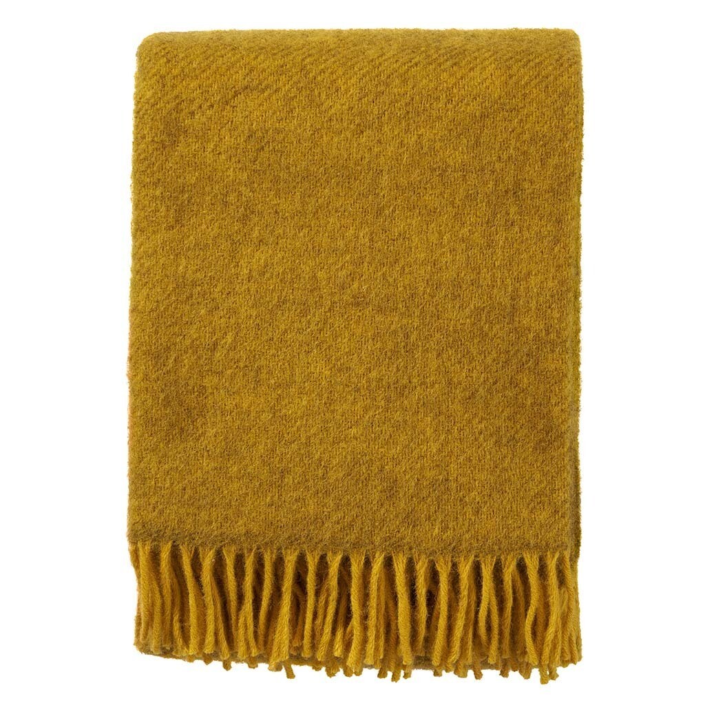 Wool Throw Goathland Yellow