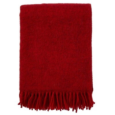 Wool Throw Gothland Red