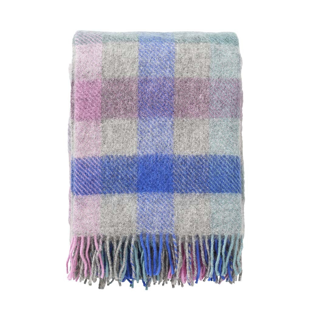 Wool Throw Goathland Pastel Check