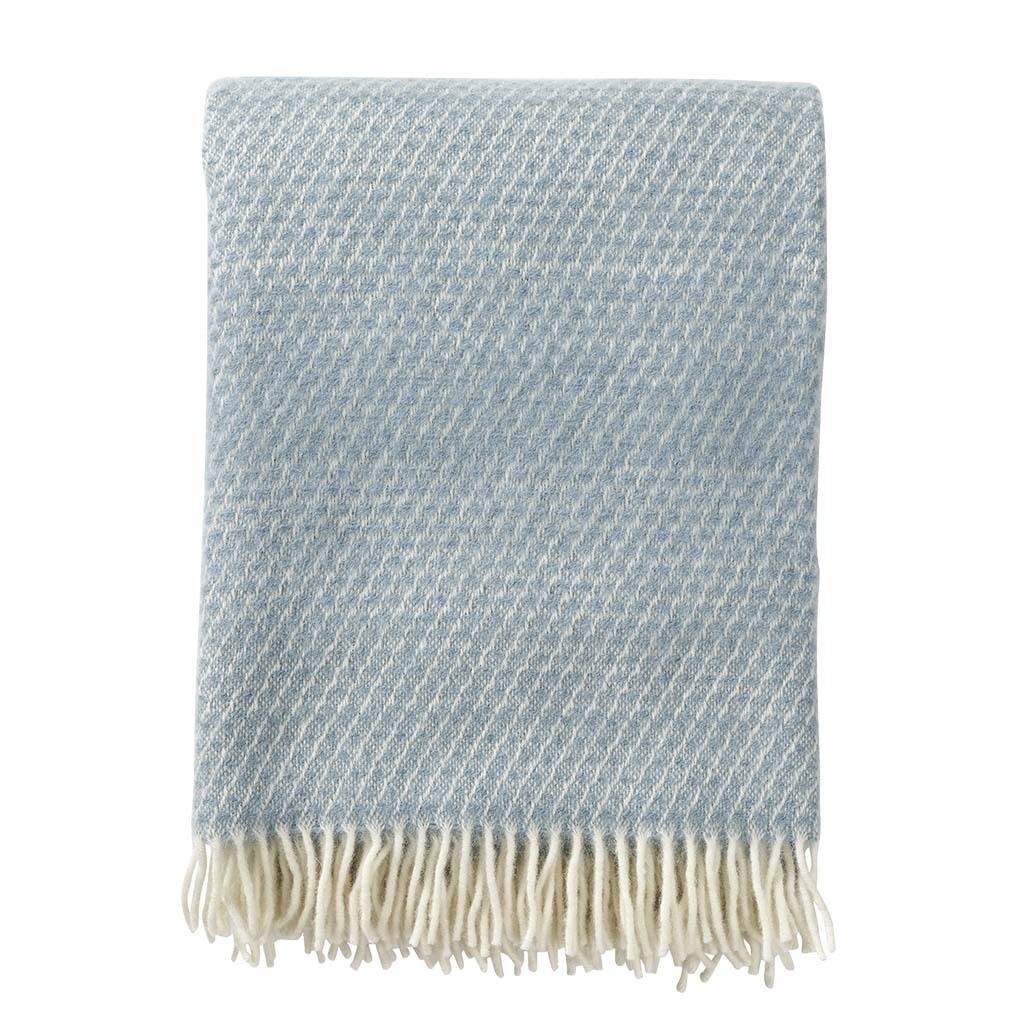 Wool Throw Fade Dusty Blue