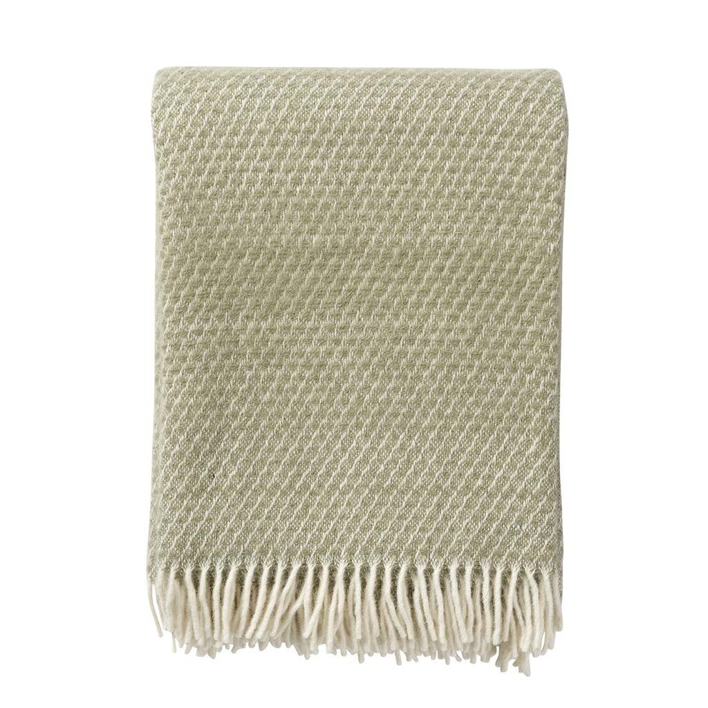 Wool Throw Fade Pale Green
