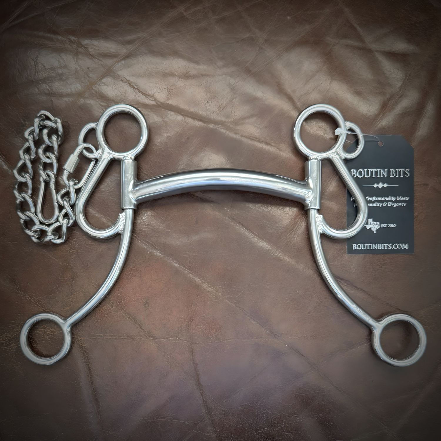 Custom with Arched Sweet Iron Mullen + (Included Bit Connectors not Pictured)