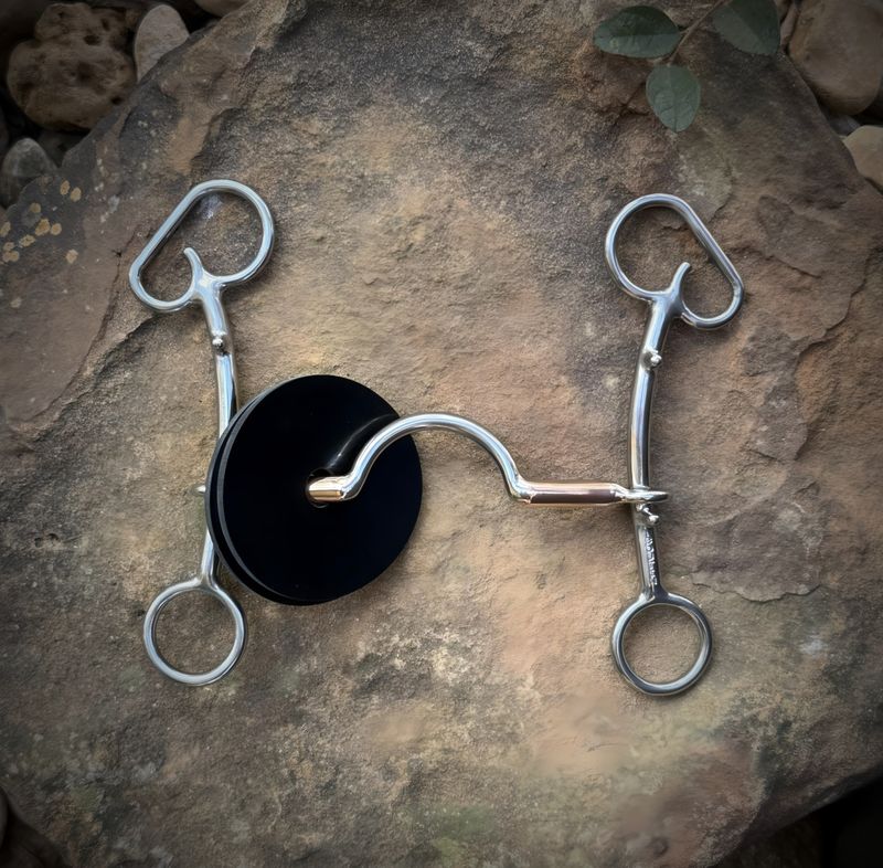 Light Weight Gag Shank with Copper Bars Mullen Low Port