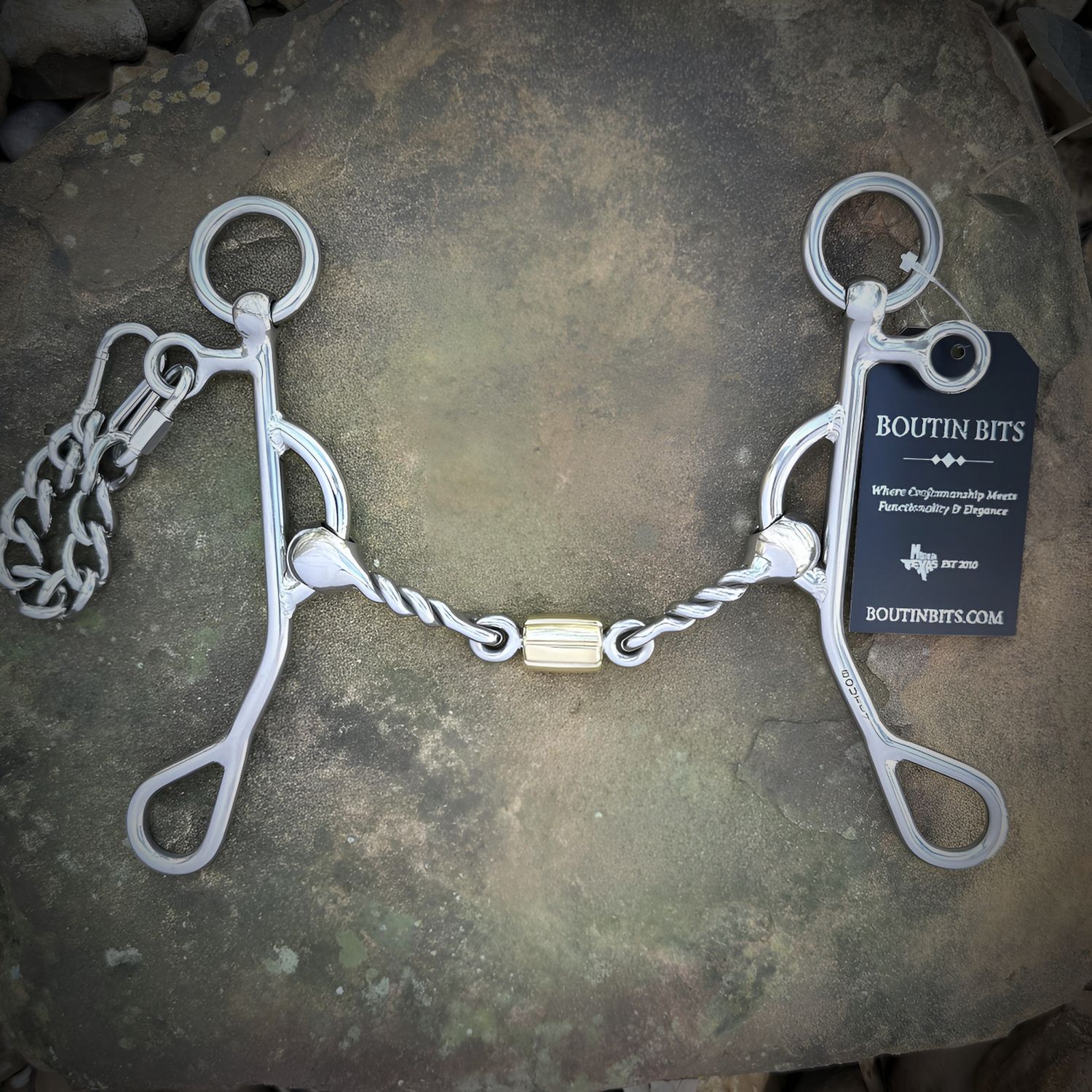 MS-02 8" Medium Twisted Dog Bone with Cricket