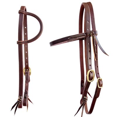 Shorter Headstall for: Hackamore's, Combo's, &amp; Longer Purchased Cheeks