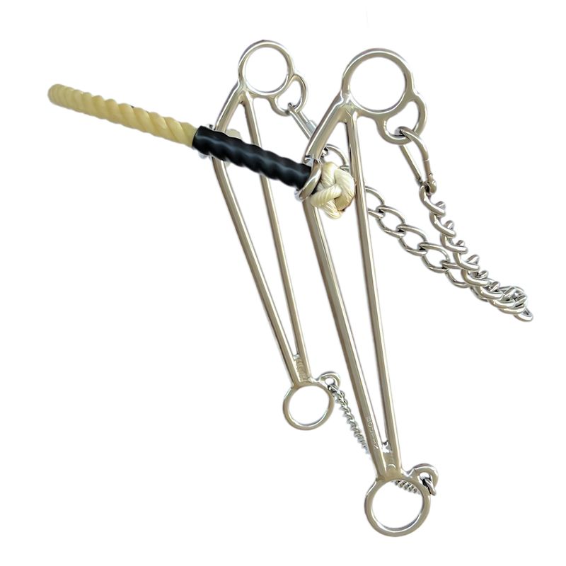 Rollo Hackamore with Rope Nose