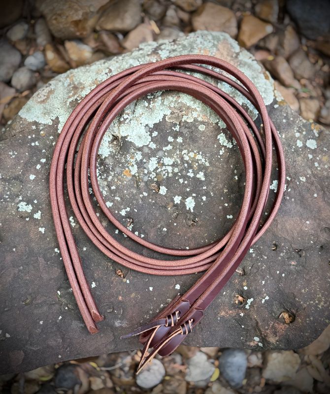 5/8" Split Reins with Weighted Tails