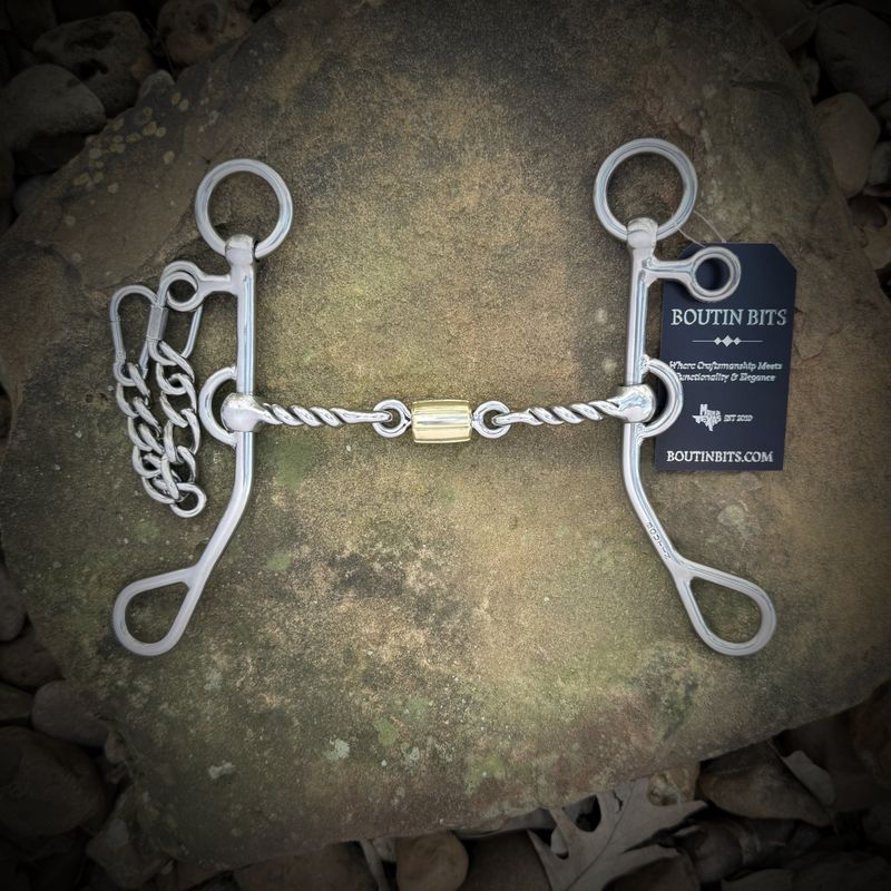 MS-03 8" Medium Twisted Dog Bone with Cricket