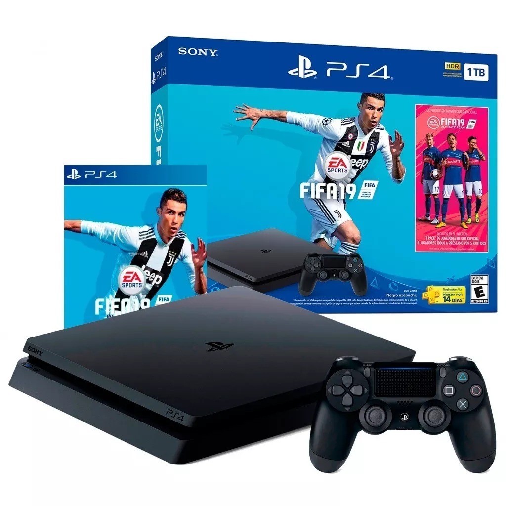 Console PlayStation 4 - Slim 1TB - Bundle FIFA 19 