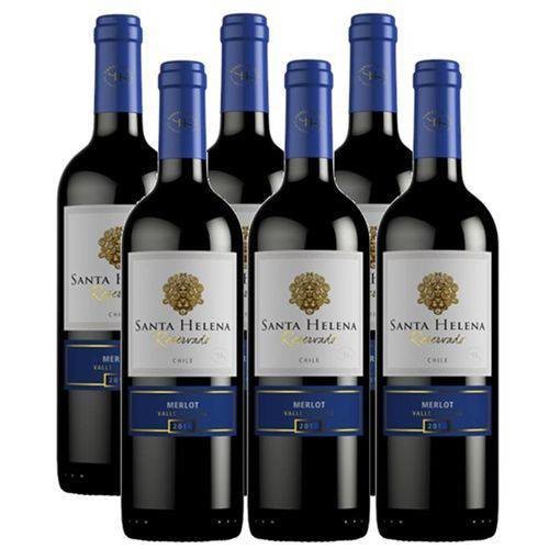 Vinho Reservado Santa Helena Merlot 6 garrafas Vinho Reservado Santa Helena Merlot 6 garrafas