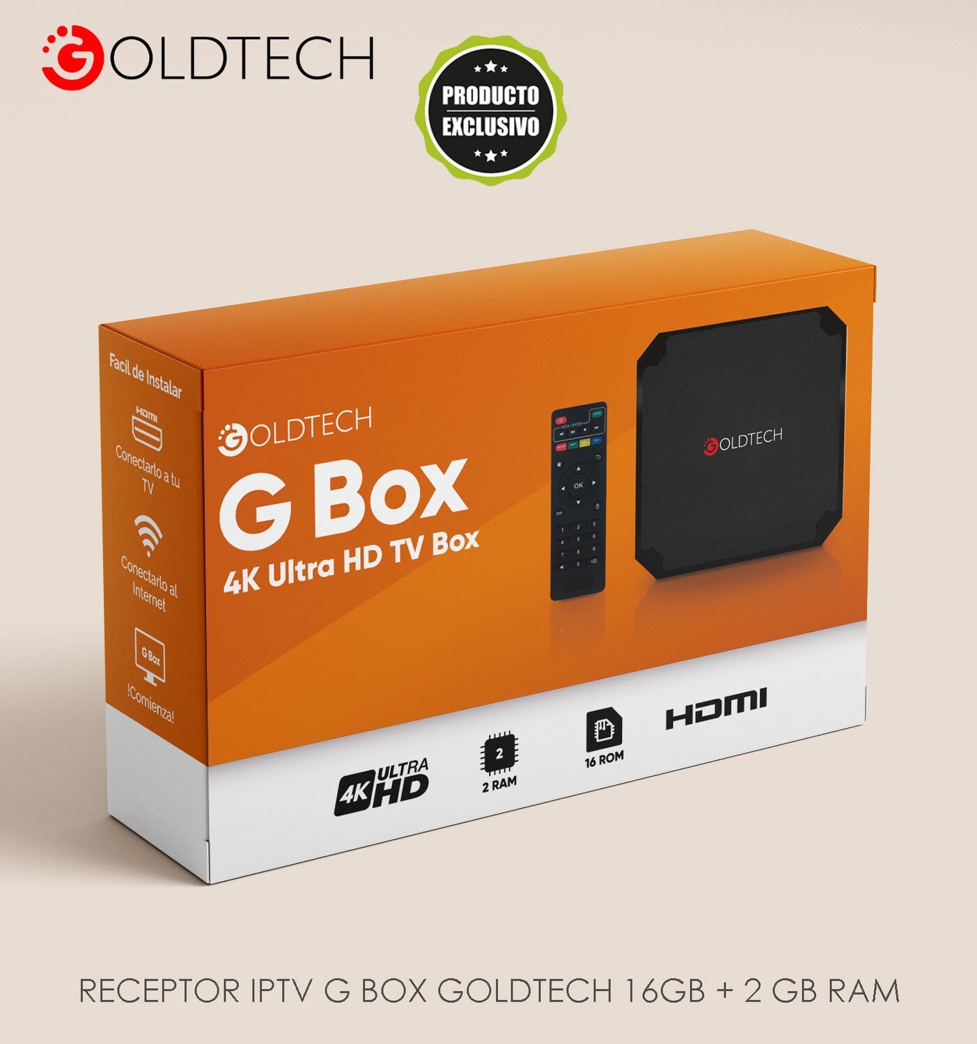Smart TV Box Goldtech 16GB/2GB V130